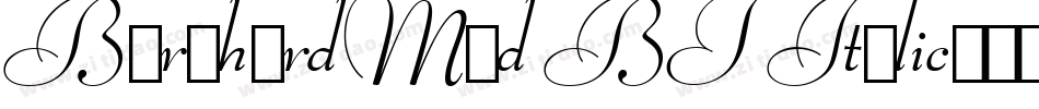 BernhardMod BT Italic字体转换